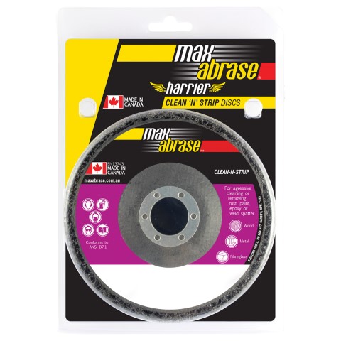 MAXABRASE 100MM SURFACE PREP CLEAN & STRIP DISC BLACK COARSE